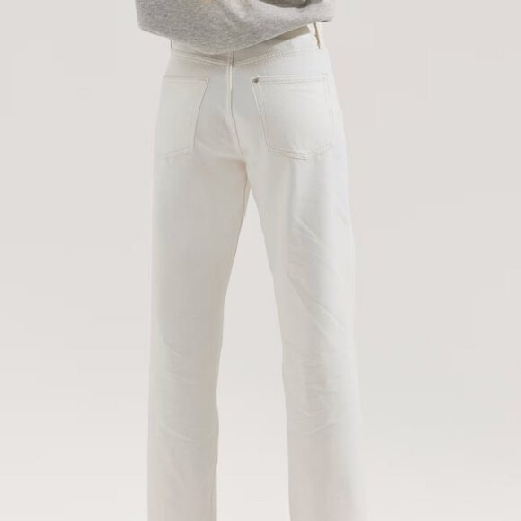 NWT Ultra HIgh Waist Wide Leg Jeans Off White Cream Size 2 Perfect! - Picture 6 of 9